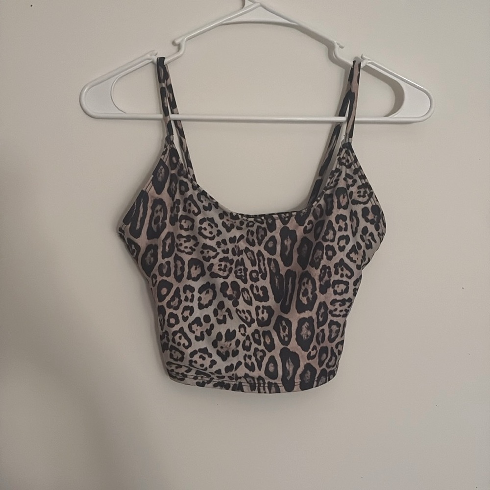 AOS onzie size small/medium cheetah print tank/crop top.